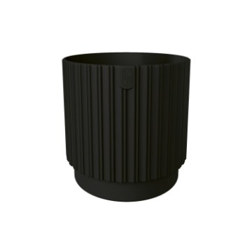Chomik Горшок Mika Cyli Petit Eco Recycled 140 мм, черный, FOM0613 - Home Club