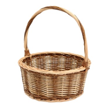 Chomik Кошик З Ротангу 34 x 34 x 15/39 См З Рукояткою Натурально-Брунатний, DIR7015 - Home Club