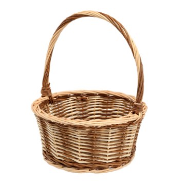 Chomik Кошик З Ротангу 29 x 29 x 13/34 См З Рукояткою Натурально-Брунатний, DIR7022 - Home Club