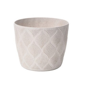 Chomik Горшок Flow Petit Eco Wood 170 мм, белый, FOM7385 - Home Club