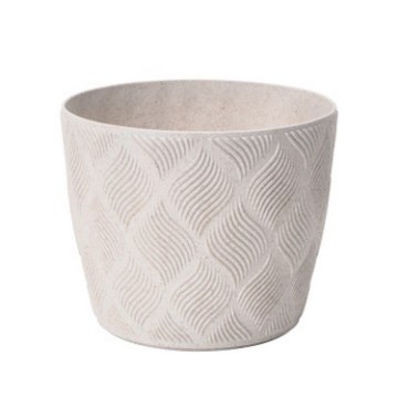 Chomik Горшок Flow Petit Eco Wood 190 мм, белый, FOM7439 - Home Club
