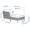 ИКЕА Модульный шезлонг VITTSKÄR, 395.912.71 - Home Club, изображение 4