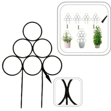 Chomik Подставка для комнатных растений 25 x 35 см, черная, PERG-N5016 - Home Club