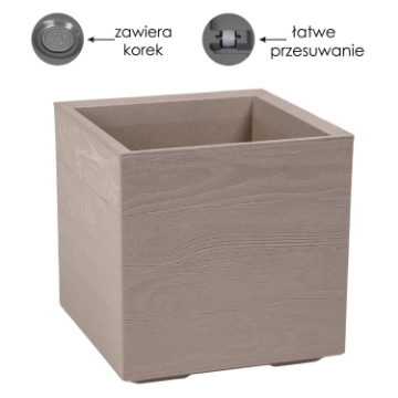 Chomik Квітник Karo 400X400Mm Дошка Coffee Latte, LAM8910 - Home Club