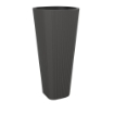 Chomik Висока ваза Муза 390 мм, антрацит, LAM28883 - Home Club
