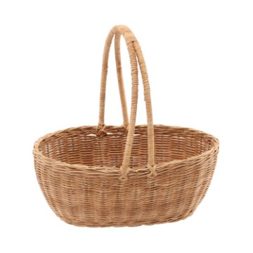 Chomik Кошик З Ротангу 32 x 25 x 12/31 См З Дужкою - Натуральний, DRA01_8734 - Home Club