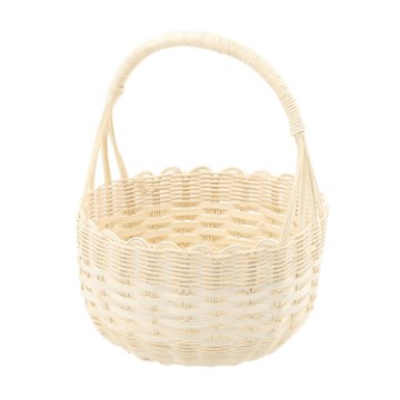 Chomik Кошик З Ротангу 24 x 14/27 См З Рукояткою - Білий, DRA02_8765 - Home Club