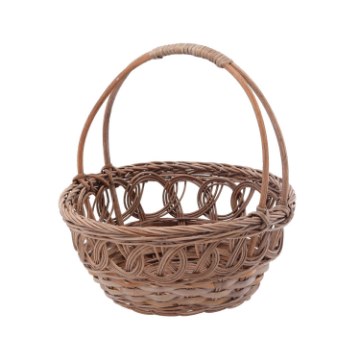 Chomik Кошик З Ротангу 23 x 11/23 См З Рукояткою - Бронзовий, DRA07_8864 - Home Club