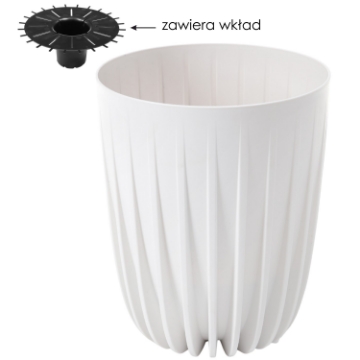 Chomik Горщик Mira 390 мм Білий, LAM59119 - Home Club