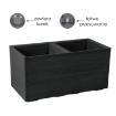 Chomik Квітник Karo 800X400Mm Дошка Recycled Чорний, LAM48922 - Home Club