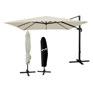 Garden Line Садовый Зонт «Roma» 3 x 3 М Бежевый С Чехлом, GAO5408 - Home Club