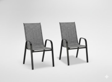 Garden Line Набор из 2 садовых стульев, серый, 54 x 72 x 96, NEO9917 - Home Club