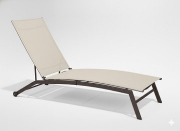 Garden Line Садовый Шезлонг 195x63x90 см Бежевый, ANH0692 - Home Club