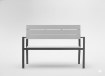 Garden Line Лавка для саду 118 x 54 x 77 см, сіра, MEB0803 - Home Club