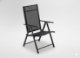 Garden Line Складне Сталеве Садове Крісло 66 x 53 x 107 См Чорне, TIH3484 - Home Club
