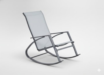 Garden Line Садове Крісло-Качалька - Сіре - 60x104x95 См, ANH3842 - Home Club