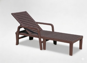Garden Line Садовый Шезлонг 192X66X33 См Темно-Коричневый, ZUM6423 - Home Club