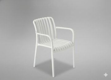 Garden Line Садовое Кресло 45,5 x 57 x 45 / 81 См Белое, FAT8656 - Home Club