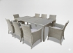 Garden Line Набор Садовой Мебели / 8 Кресел + Большой Стол / Серый, ABI3661 - Home Club