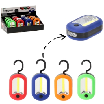 Chomik Двухфункциональный светодиодный фонарь с крючком, разноцветный, CAM1069 - Home Club