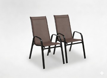 Garden Line 2 Бронзові Садові Стільці 54 x 70 x 92 См, TIH1649 - Home Club