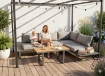 Garden Line Набір Алюмінієвих Меблів «Богота» (Кутовий Диван + Стіл) Сірий + Сірі Подушки, ALM1142 - Home Club, зображення 12