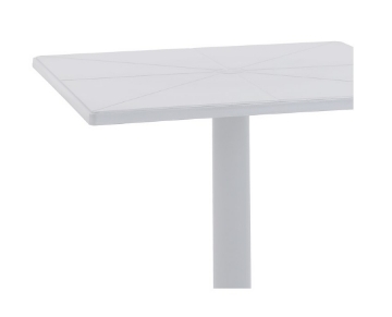 Garden Line Квадратний Садовий Стіл 60 x 60 x 77,5 См Білий, FAT0961 - Home Club