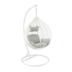 Chomik Подвесное кресло, белое, подушка - серая, рама - белая, 118X107Xd68Cm, FAT1029 - Home Club, изображение 2