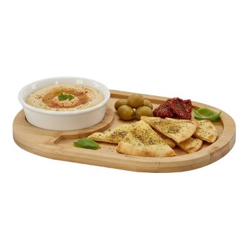 Chomik Kpl. Для Подачі Закусок - Овальна Тарілка З Чашкою 28 X 21 X 4 См, MUT6521 - Home Club