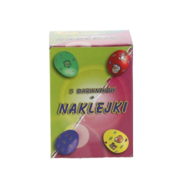 Chomik Наклейки + 5 барвників для яєць, CHEM0083 - Home Club