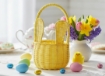 Chomik Кошик З Ратану 16 x 12/28 См З Рукояткою І Вухами - Жовтий / Оранжевий / Рожевий / Білий, DRA6102 - Home Club, зображення 10