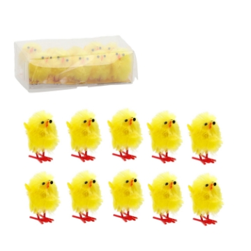 Chomik Набір 10 великодніх курчат Жовтий, SUN7215 - Home Club