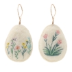 Chomik Пасхальна Прикраса - Підвіска 7 x 2,5 x 9,5 См Яйце З Квітами, 2 Варіанти, SUN9045 - Home Club