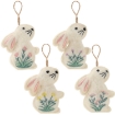 Chomik Пасхальна Прикраса - Підвіска 6,5 x 9 См Кролик У Квітах, 4 Різні Варіанти, SUN9076 - Home Club