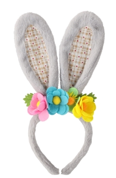 Chomik Головна Пов'Язка - Кроличі Вуха З Квітками 16 x 32 См, 3 Різні Взори, SUN9168 - Home Club