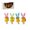 Chomik Кпл. 4 Великодні Прикраси - Курчата З Вухами 12 x 3,5 x 7 См Мікс Дизайнів, SUN9328 - Home Club
