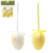 Chomik Набір 6 великодніх яєць 6 см з підвіскою, різні кольори, SUN9397 - Home Club, зображення 5