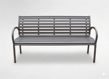 Garden Line Скамейка для сада 125 x 60 x 80, темная, MEB5842 - Home Club