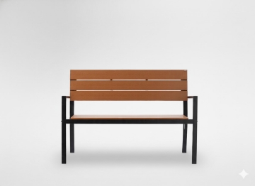 Garden Line Скамейка для сада 118 x 54 x 77 см, коричневая, MEB0810 - Home Club