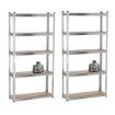 Chomik Два 5-Уровеньевая Стеллажа 90x30x180 См Грузоподъемность Полки: 175 Кг, GWI0885 - Home Club, изображение 3