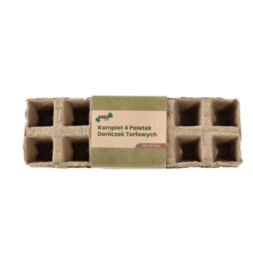 Garden Line 4 Шт. Палетки Для Горшков Торфяные 27,5 x 9 x 5 См, EDA4496 - Home Club