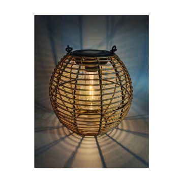 Chomik Сонячний ліхтар, коричневий, 19 см, світлодіодний, LAP6037 - Home Club