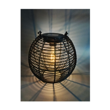 Chomik Сонячний ліхтар чорний 19 см Led, LAP6044 - Home Club