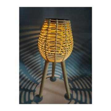 Chomik Сонячний ліхтар на ніжках, натуральний, 52 см, світлодіодний, LAP6068 - Home Club