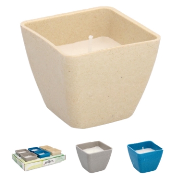 Garden Line Декоративная свеча с цитронеллой, квадратная, 7,5 x 6 см, INA2247 - Home Club