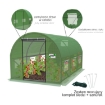 Garden Line 3-секционный садовый пленковый туннель, зеленый, New Solution, 3 x 2 x 2 м, TUN5207 - Home Club, изображение 2