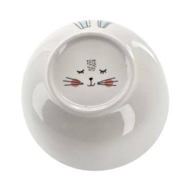 Chomik Фарфоровая Чашка 480 Мл С Ушками В Виде Зайца И Усмишкой На Дне, LIL7864 - Home Club