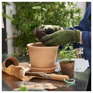 ІКЕА Кашпо з підставкою MUSKOTBLOMMA МУСКОТБЛОММА, 004.548.83 - Home Club