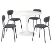 ИКЕА Стол и 4 стула DOCKSTA ДОКСТА / SANDSBERG, 796.256.84 - Home Club