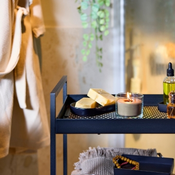 ИКЕА Ароматическая свеча в стеклянном стакане LOTSFÅGEL, 206.084.60 - Home Club